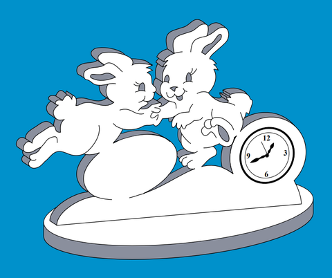 Bunny Clock Pattern