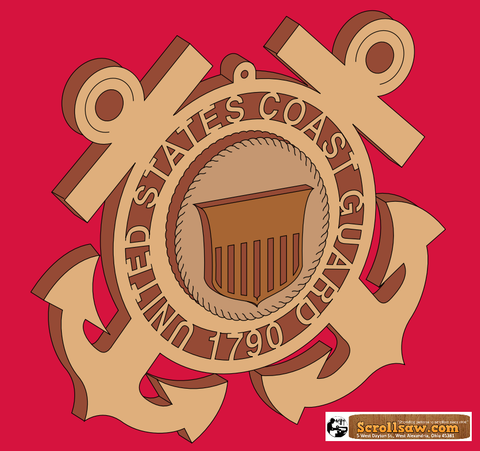 Coast Guard Insignia Scroll Saw Pattern