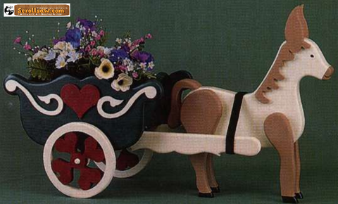 Donkey & Cart Planter Pattern