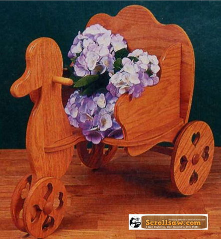 Duck Puzzle Cart Planter Pattern