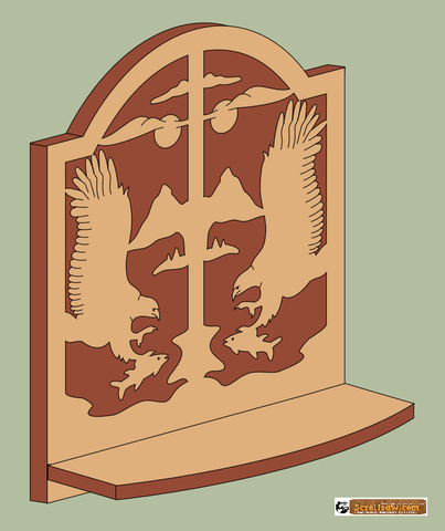 Eagle Hunting Shelf Pattern