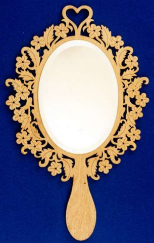 Floral Hand Mirror Pattern