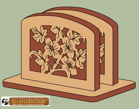 Cheerful Blossoms Napkin Holder Pattern