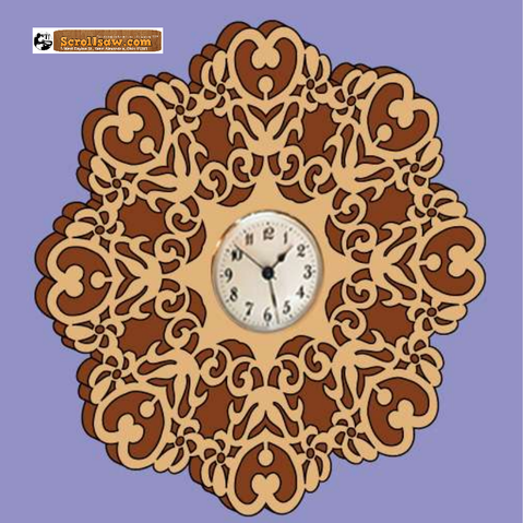 Fretwork Wall Clock Pattern