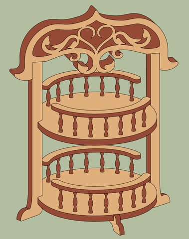 Victorian Fruit Tray Pattern