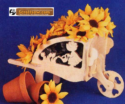 Garden Girl Puzzle Wheelbarrow Pattern