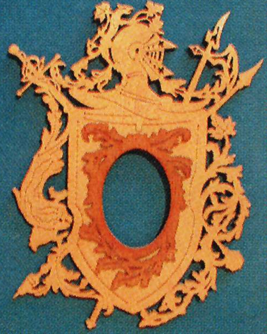 Heraldic Shield Picture Frame Pattern