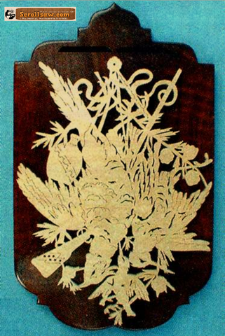 Bird Hunter's Plaque Pattern