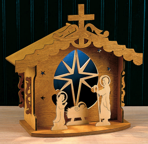 Lighted Nativity Set Pattern