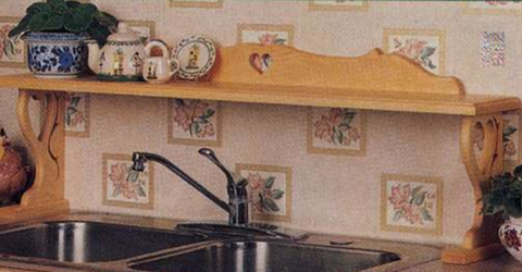 Country Sink Shelf Pattern