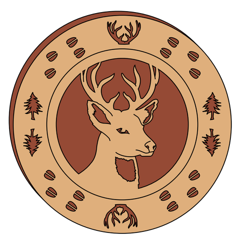 Stag Wall Plate Pattern