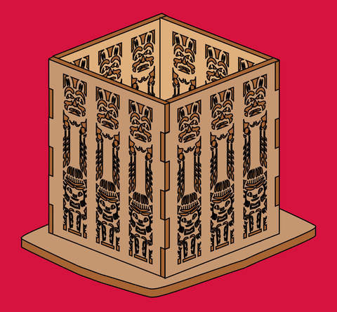 Totem Pole Box Pattern