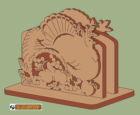 Thanksgiving Turkey Napkin Holder Pattern