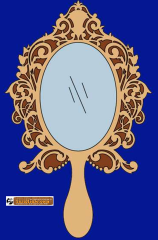 Simple Victorian Hand Mirror Pattern