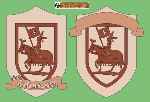 Victorious Warrior Shield Pattern