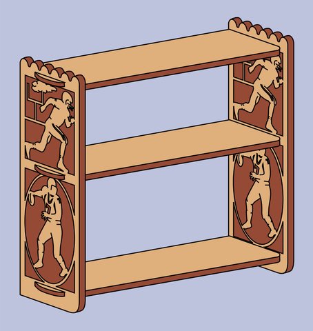 Football Curio Shelf Pattern