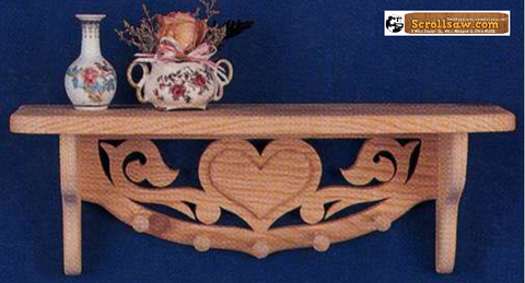 Victorian Heart Shelf / Rack Pattern