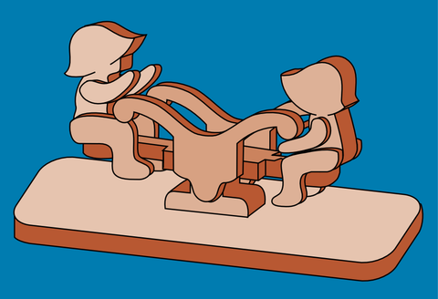 Animated Teeter-Totter Kids Pattern