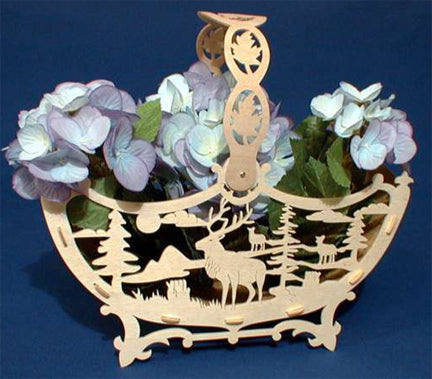 Majestic Elk Open Basket "Step Up" Pattern