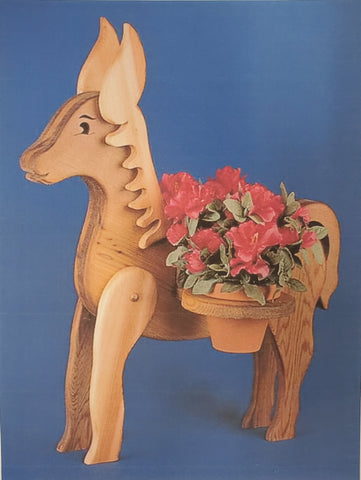 Flowering Donkey Planter Pattern