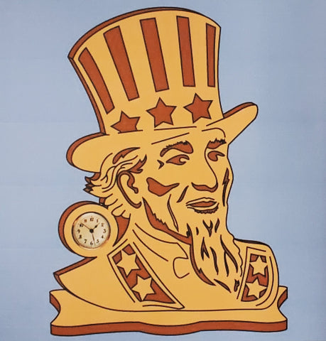 Uncle Sam Clock Pattern