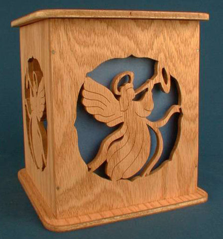 Angel Tissue Box Cover Pattern - scroll saw patterns and projects