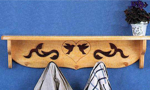 Country Coat Rack Patterns - scroll saw patterns and projects