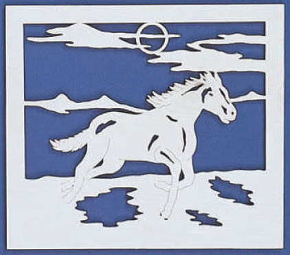 Horse Running Free Fretwork Pattern - scroll saw patterns and projects