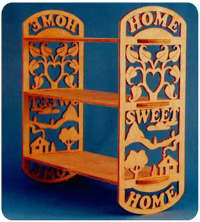 Home Sweet Home Scrolled Shelf Patterns - scroll saw patterns and projects