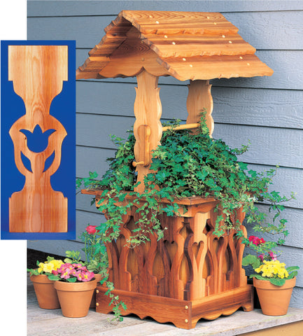 Large Wishing Well Woodworking Plans
