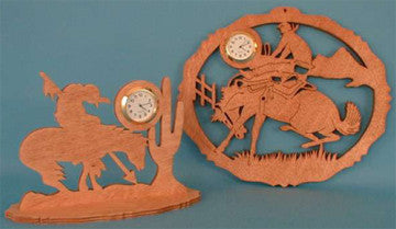 Southwestern Themed Mini Clock Patterns - scroll saw patterns and projects