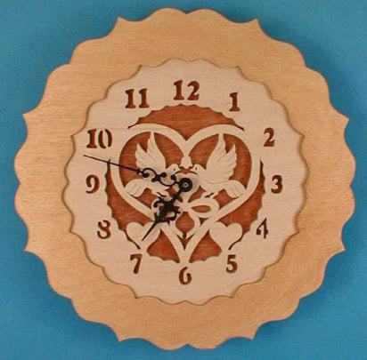 Love Birds Sweetheart Clock Pattern