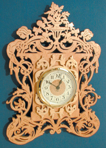 Victorian Vase Wall Clock Pattern