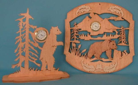 Bear Mini Clocks Pattern Set