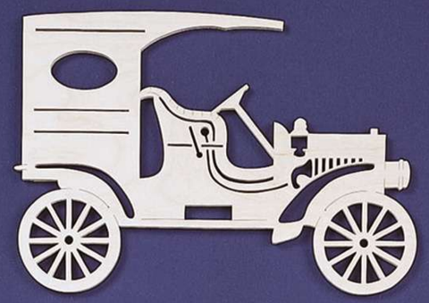 1906 Tourist Light Delivery Van Auto Wall Art Pattern