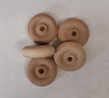 1-1/2" Classic Contoured Wooden Wheel