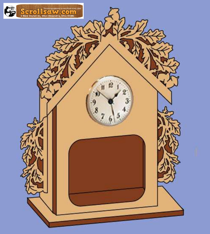 Acorn Lighted Box Clock Pattern