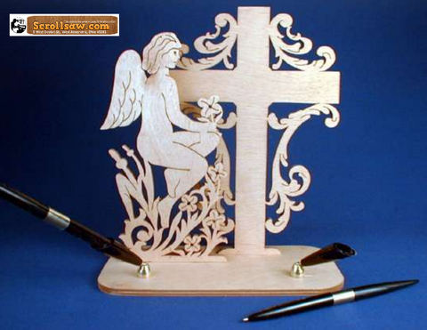 Angel & Cross Desk Set Pattern