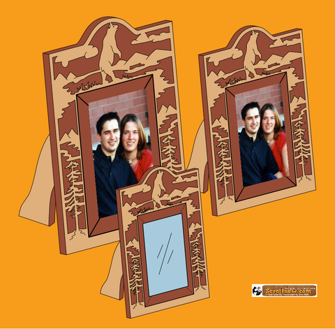 Bear Picture Frame Set Patterns