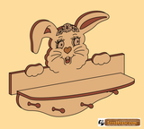Cute Bunny Shelf Patterns Set
