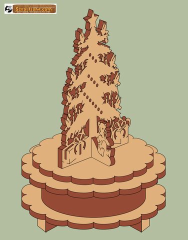 Christmas Tree Music Box Pattern