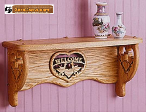 Large Country 'Welcome' Shelf Pattern