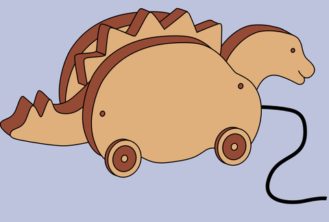 Animated Stegosaurus Pattern