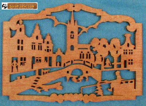 European Scene Fretwork Pattern