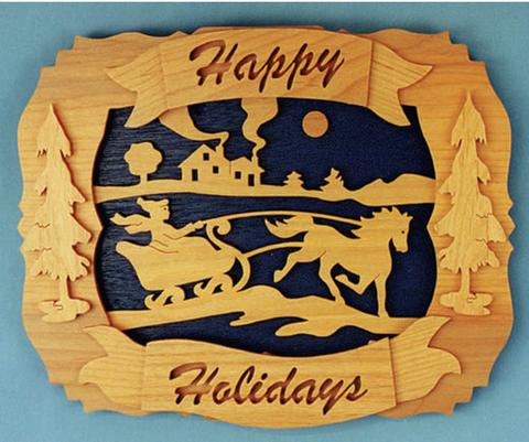 Happy Holidays 3D Pattern