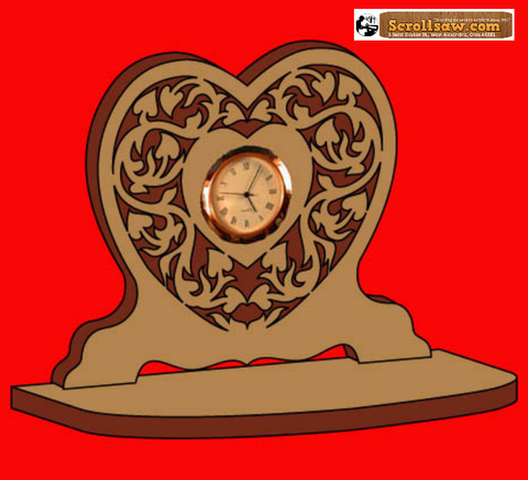 Victorian Heart Clock Pattern