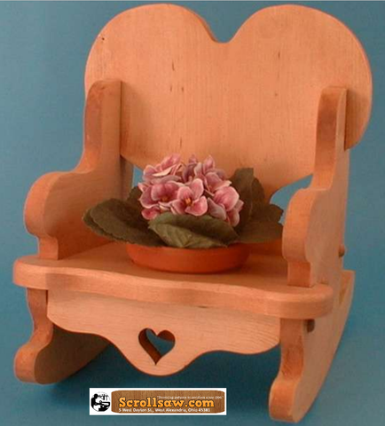 Heart Rocker Planter Pattern