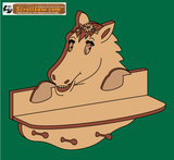 Cute Horse Shelf Patterns Set