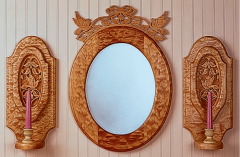 Mirror with Sconces Pattern