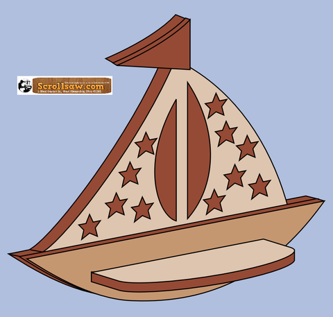 Sailboat Shelf Pattern